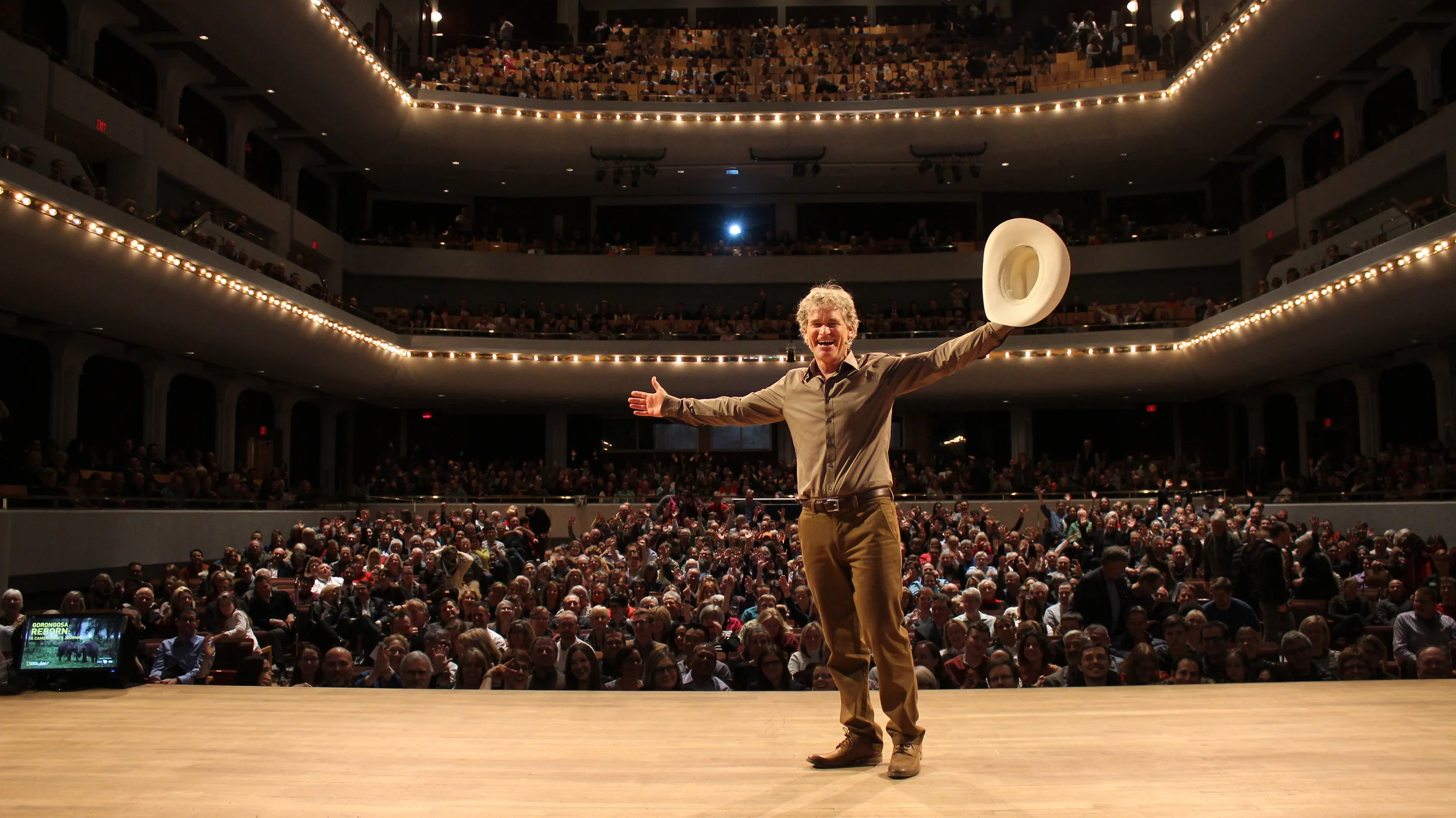 "White Hatted" in Calgary for National Geographic LIVE at Jack Singer Concert Hall