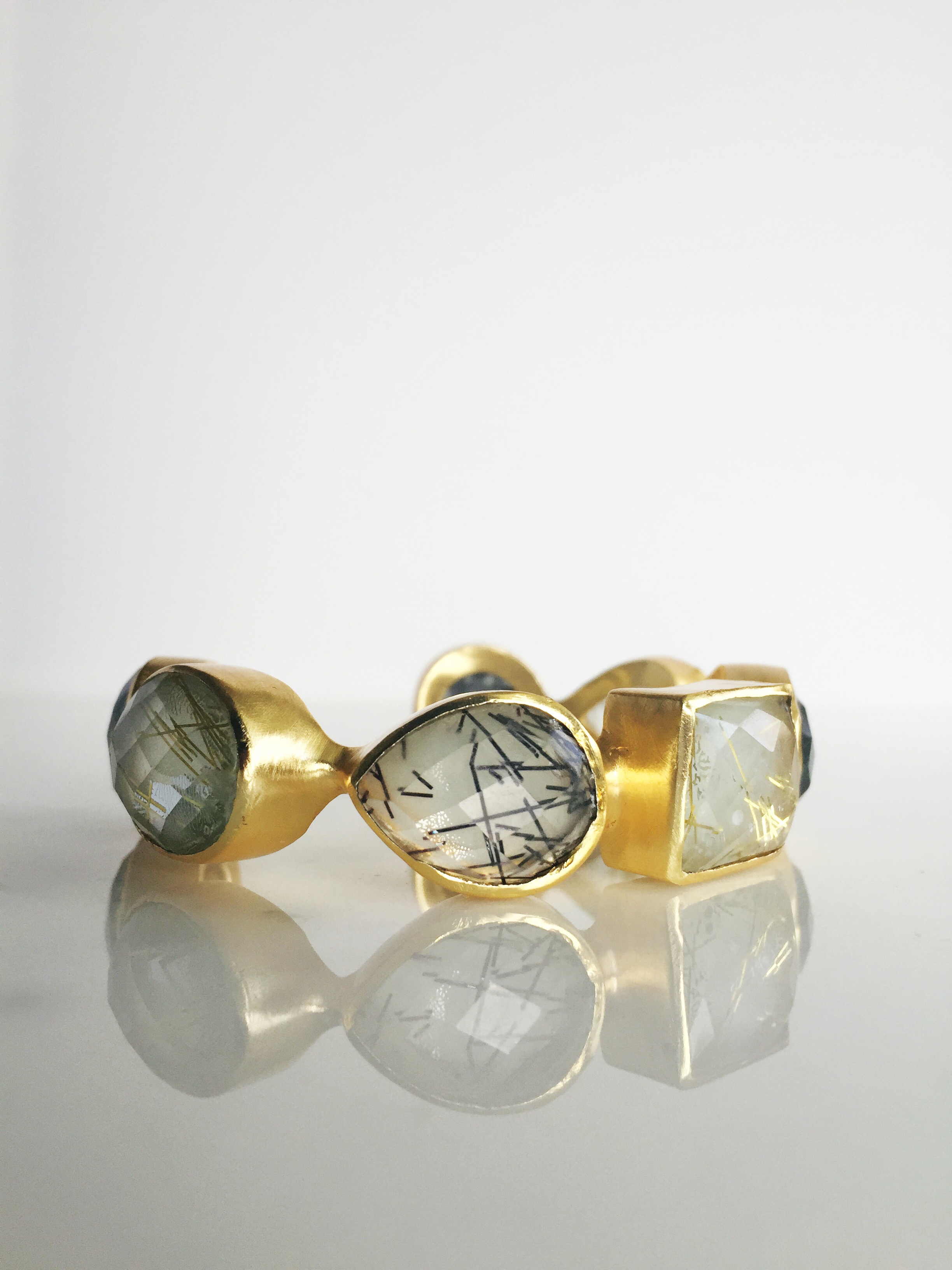 Ruitilated quartz + gold