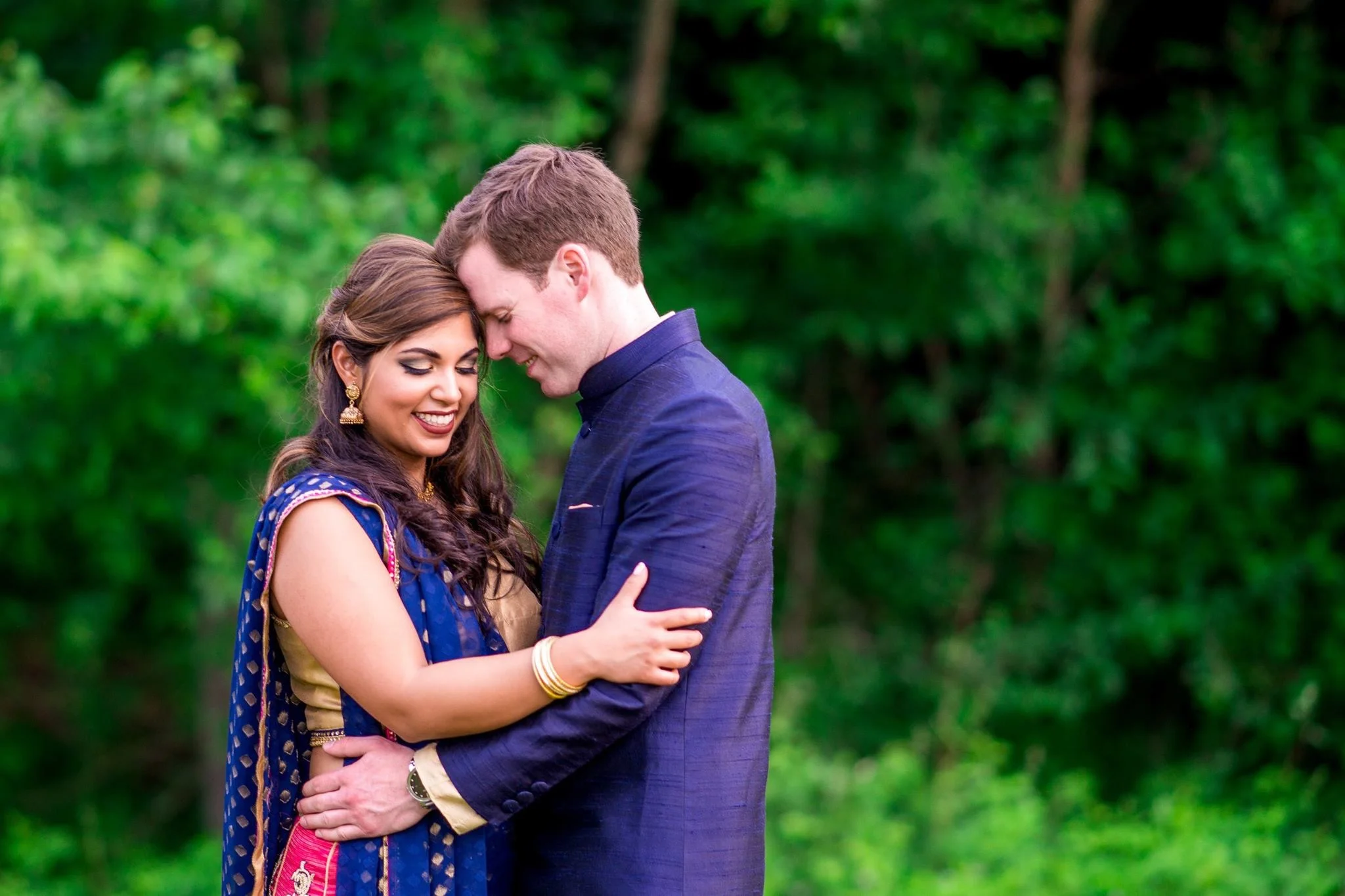 Sonya and Steve at their Sangeet. Photo by BrookeTysonPhotography.com
