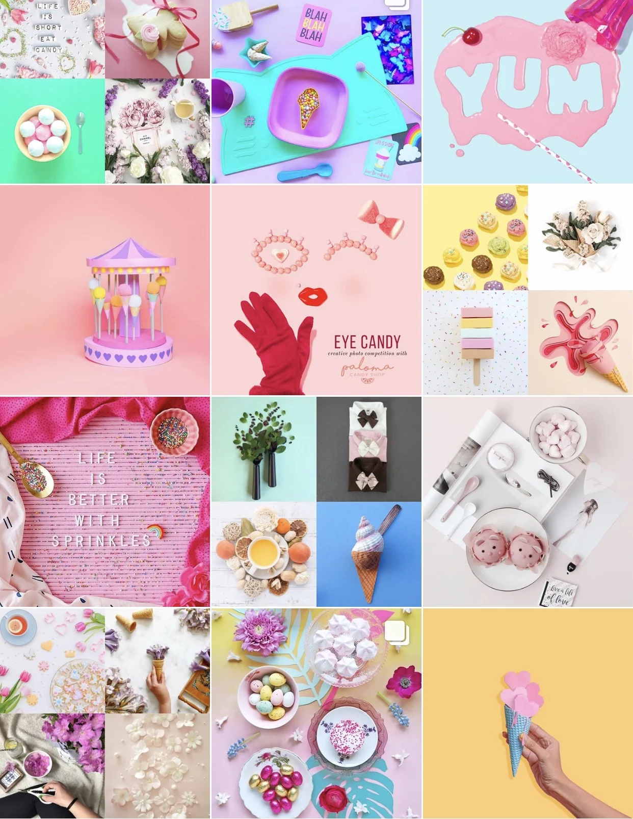 Instagram: Creatively Squared. This is another new-to-me account that i discovered via Amy Shamblen's feed. Its basically non-stop colorful inspiration -- people are so amazing and creative! 