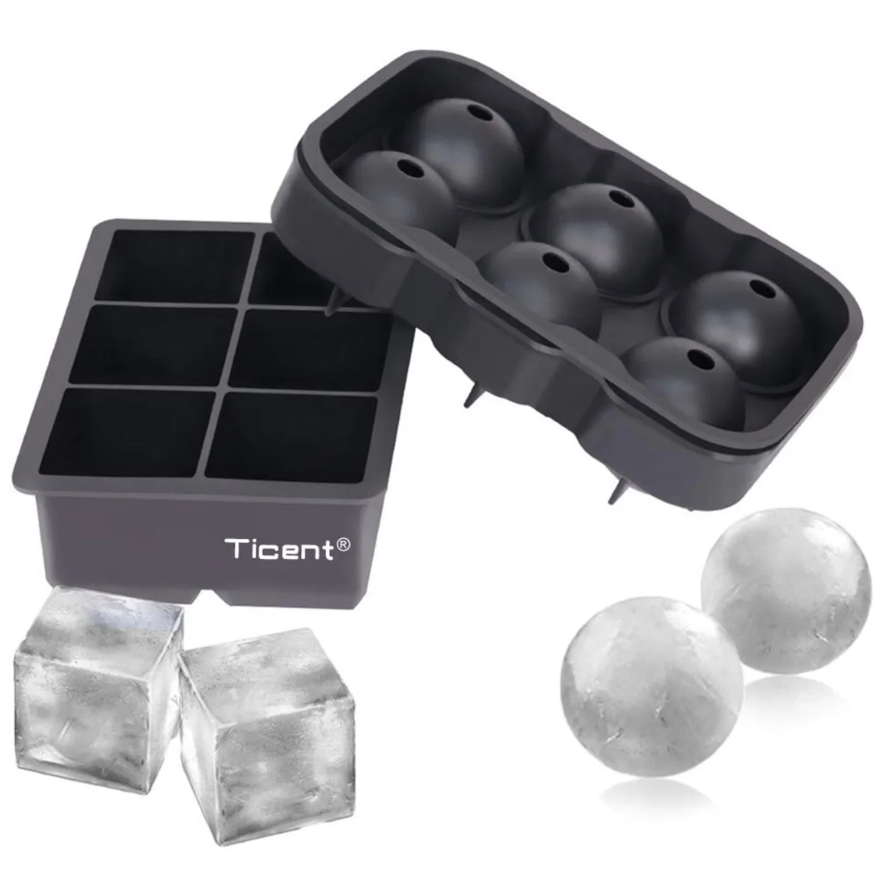 Gifts for people who like to drink: Ice Cube Trays for large ice cubes. Great for drinks on the rocks!