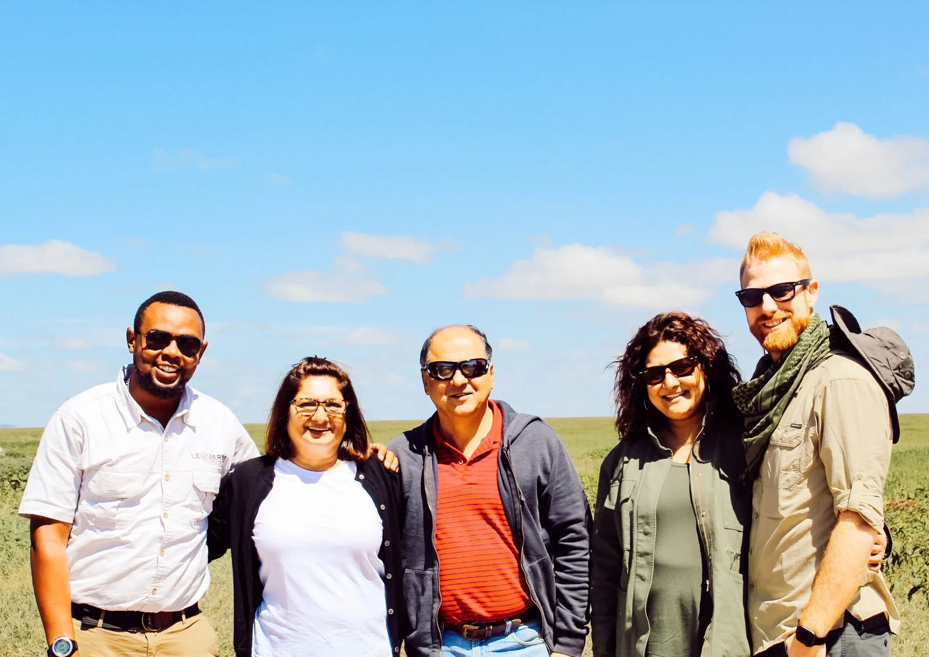 With my parents and Peter, our driver and tour guide from Leopard Tours.