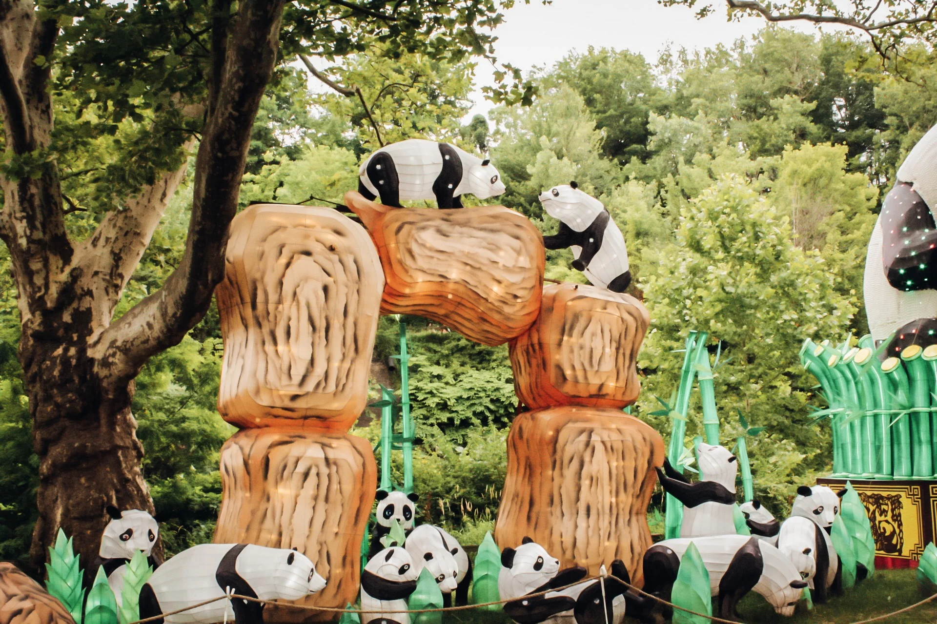 The panda lanterns are so cute!! The kissing panda’s on the top are my favorite.