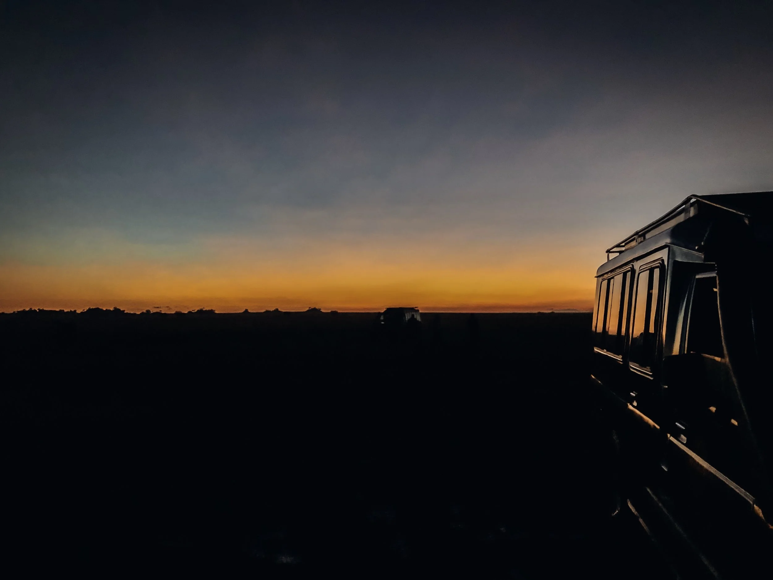 Dawn at the Serengeti. I’ve never seen a sunrise like this before.
