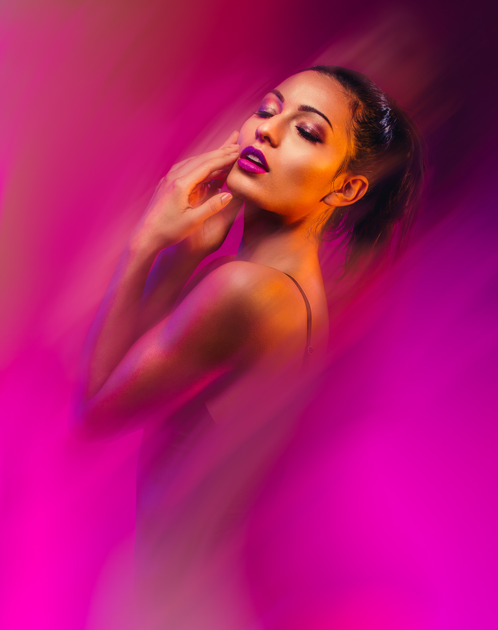 Model: Andrea Ventura, HMUA: Alethea Spencer