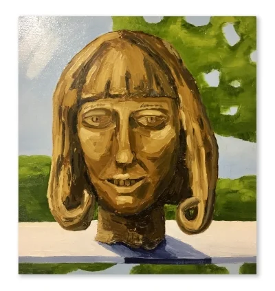 Tryn Collins, Shelley Head , oil on canvas, 28 x 23 inches