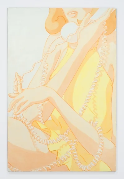 Ivy Haldeman, Shelley Duvall, Cord , 2017, acrylic on linen canvas, 48 x 32 inches
