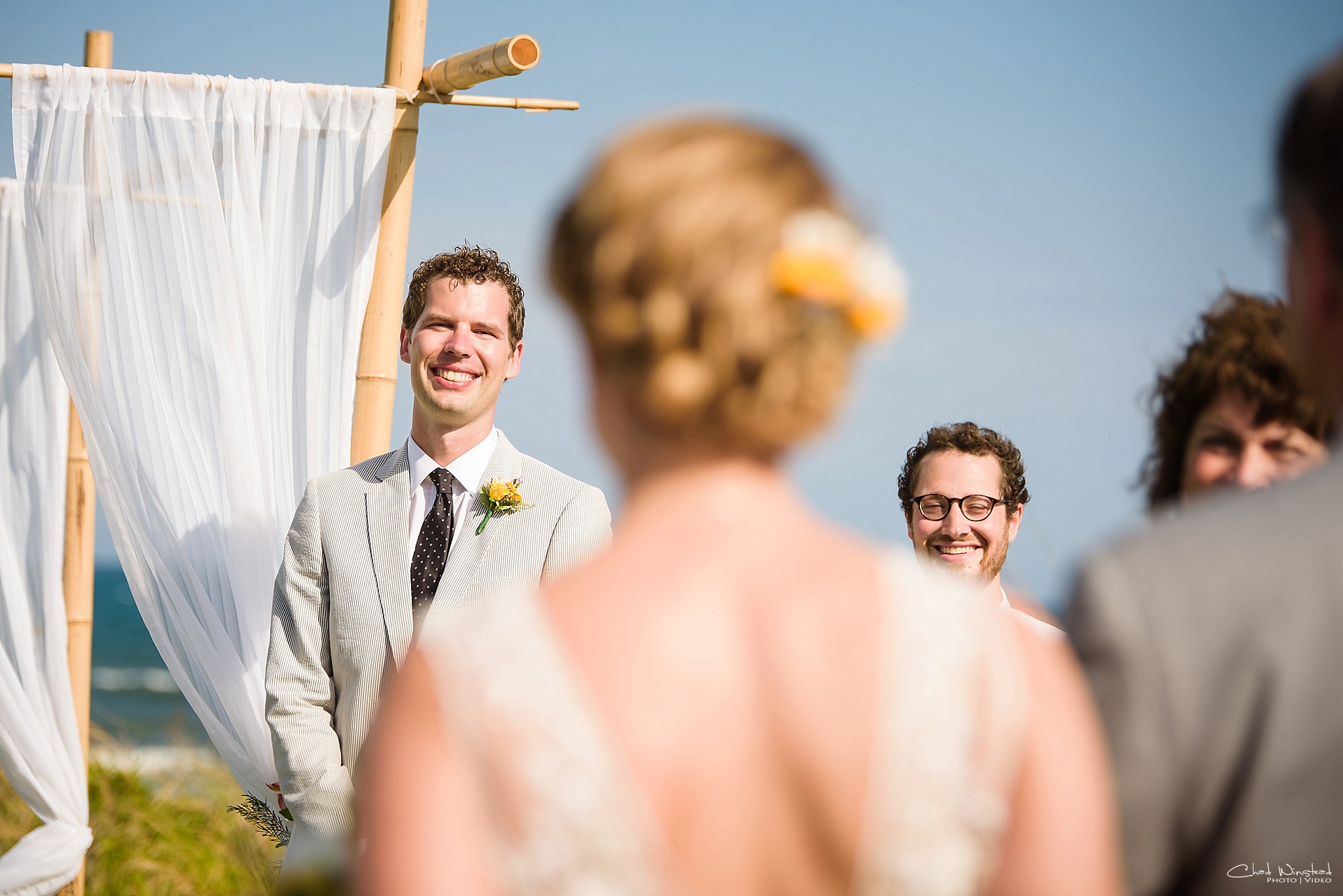 Tiffany & Justin's Wedding at the Islander Hotel and Suites in Emerald Isle, NC by Chad Winstead Photography