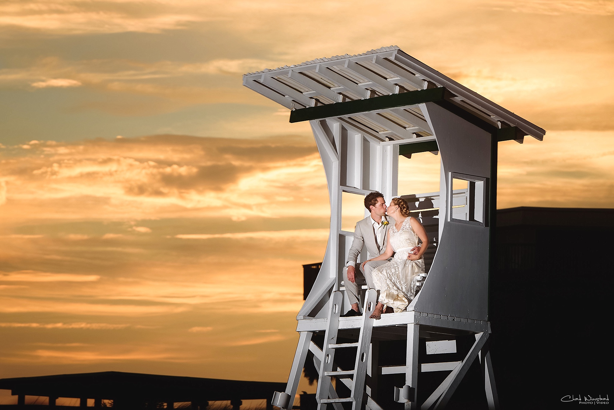 Tiffany & Justin's Wedding at the Islander Hotel and Suites in Emerald Isle, NC by Chad Winstead Photography
