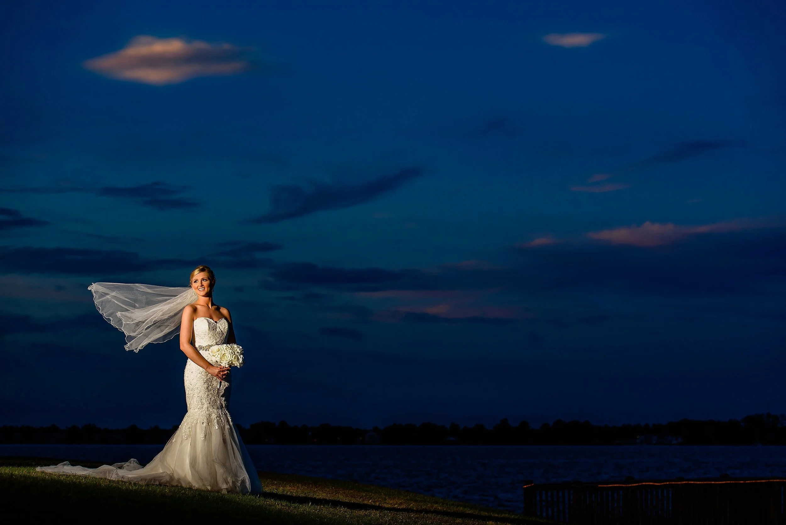 Lindsay's gorgeous bridal portraits in downtown New Bern, NC by Eastern NC Wedding Photographer