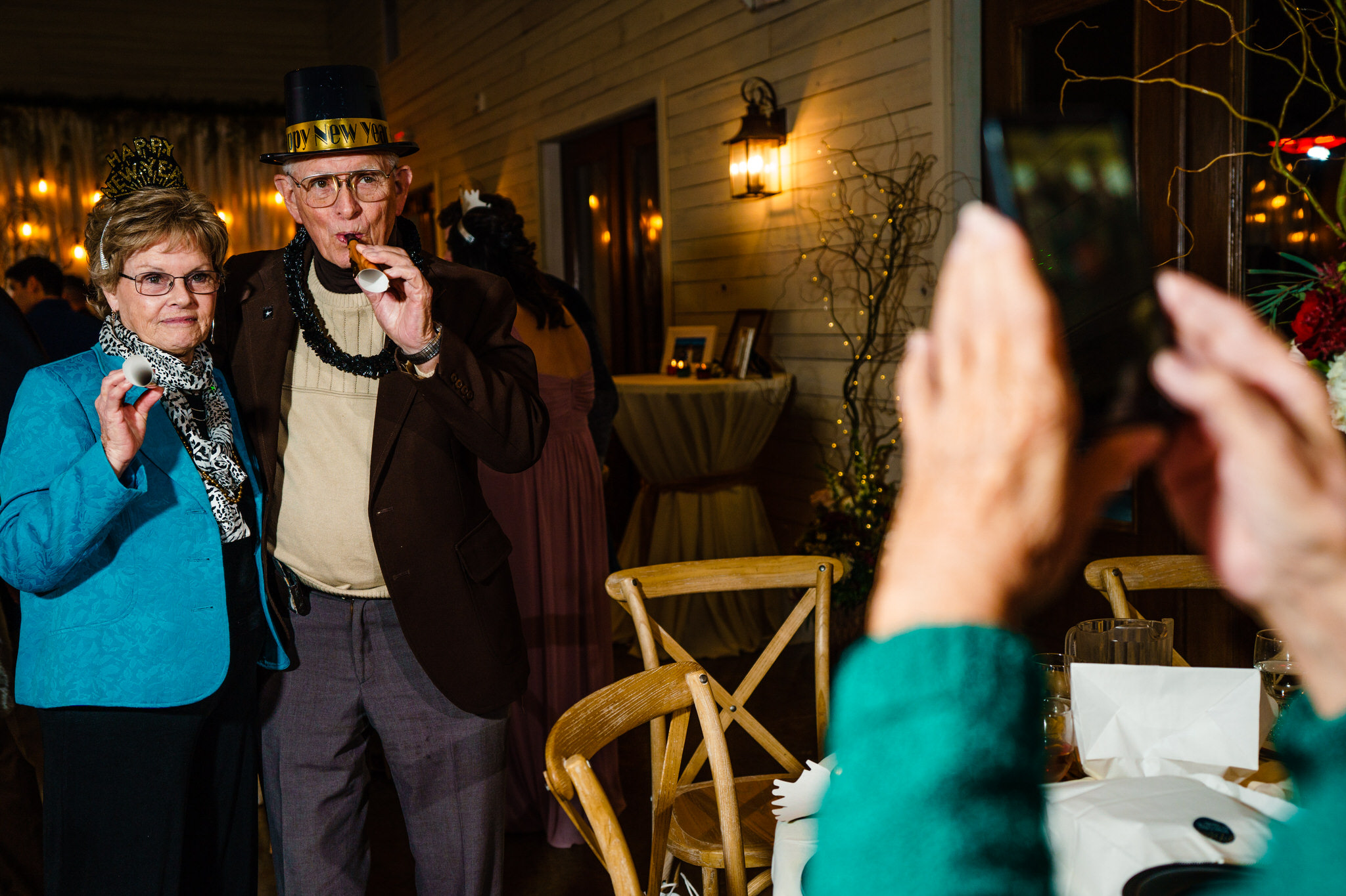 Years Eve wedding at the Copper Ridge on the Neuse in New Bern, North Carolina.