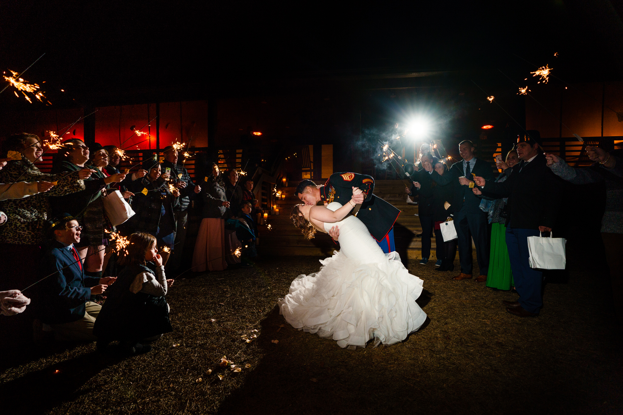  Years Eve wedding at the Copper Ridge on the Neuse in New Bern, North Carolina. 