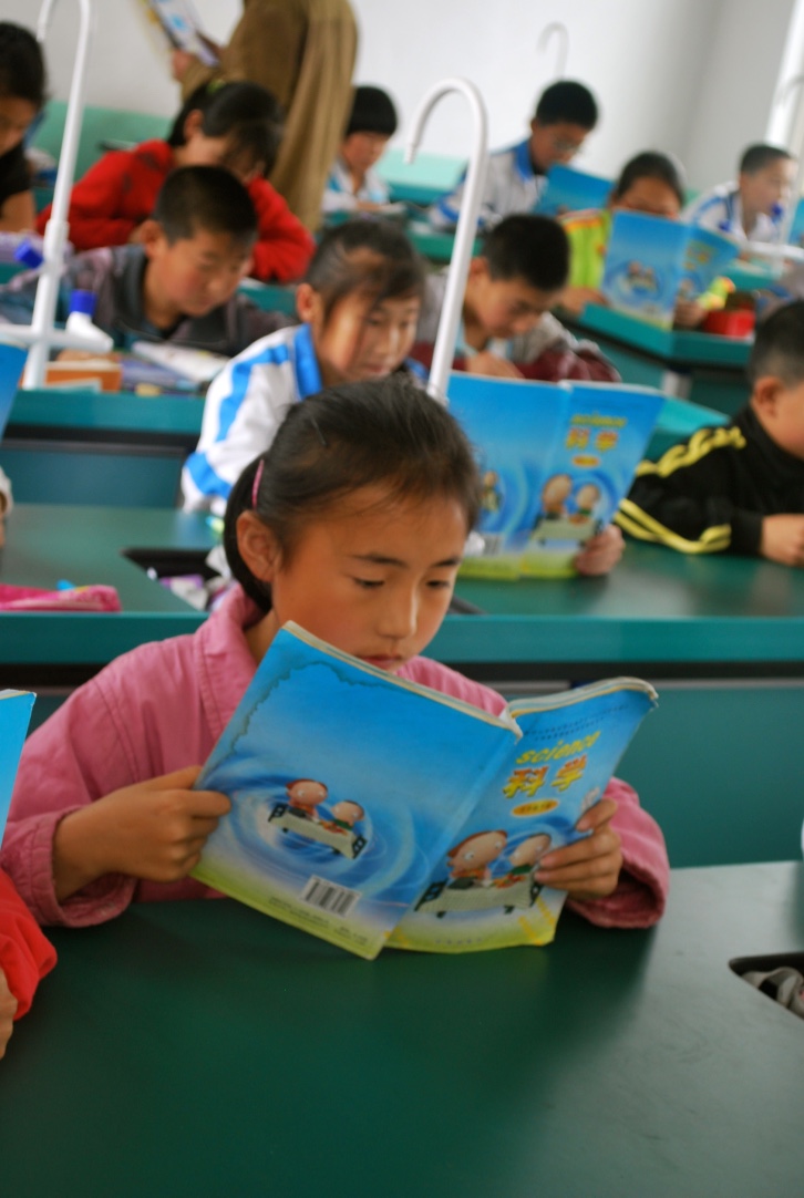 chinese girl reading