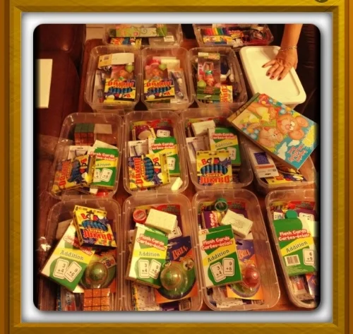 Finished Christmas boxes