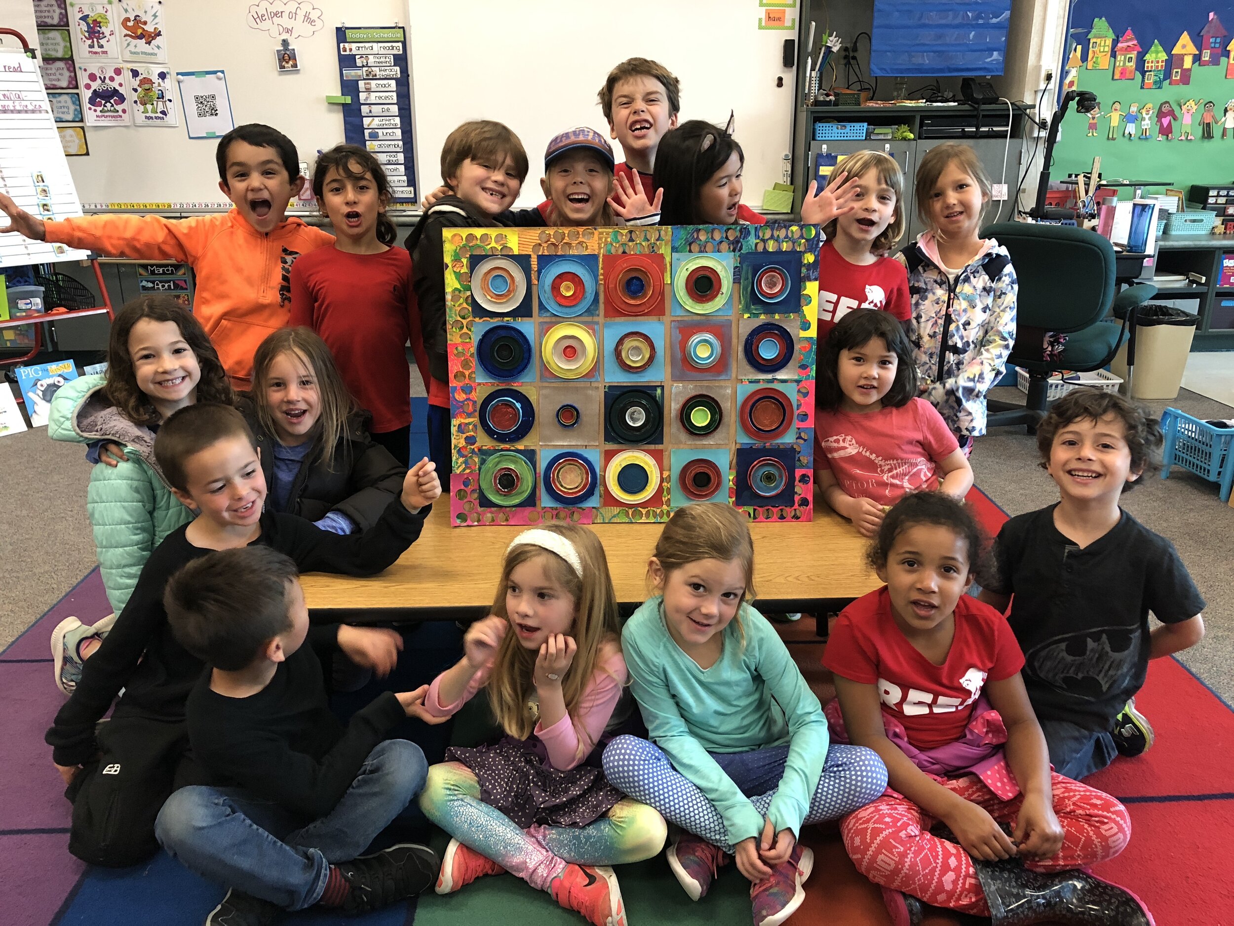 "Kandinsky Circles"- Reed Elementary, First Grade