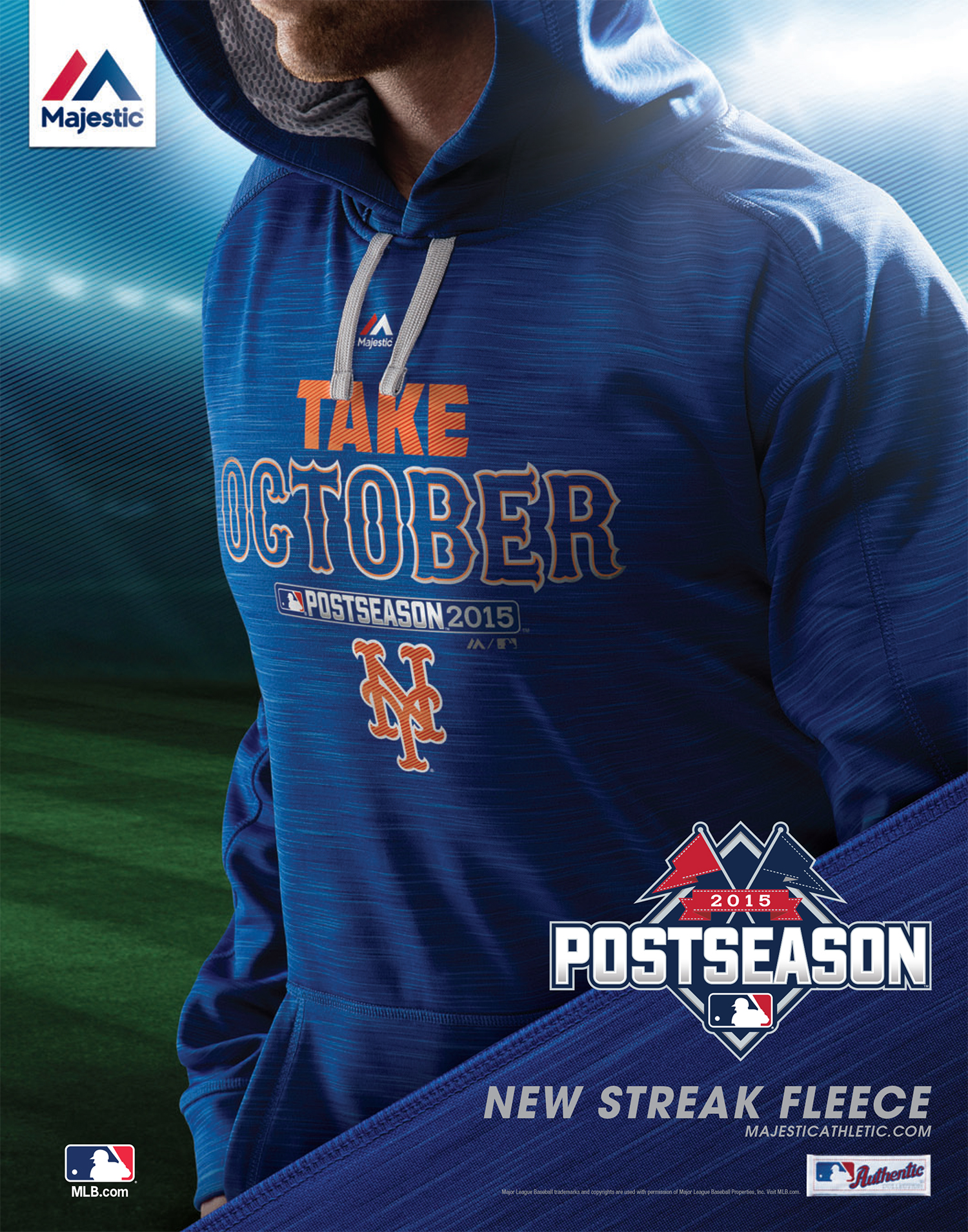 Majestic Post Season Hoodie - Mets