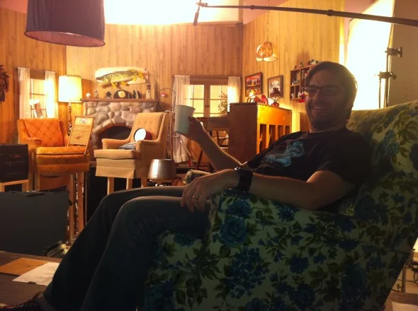 Me in my fancy directors chair.