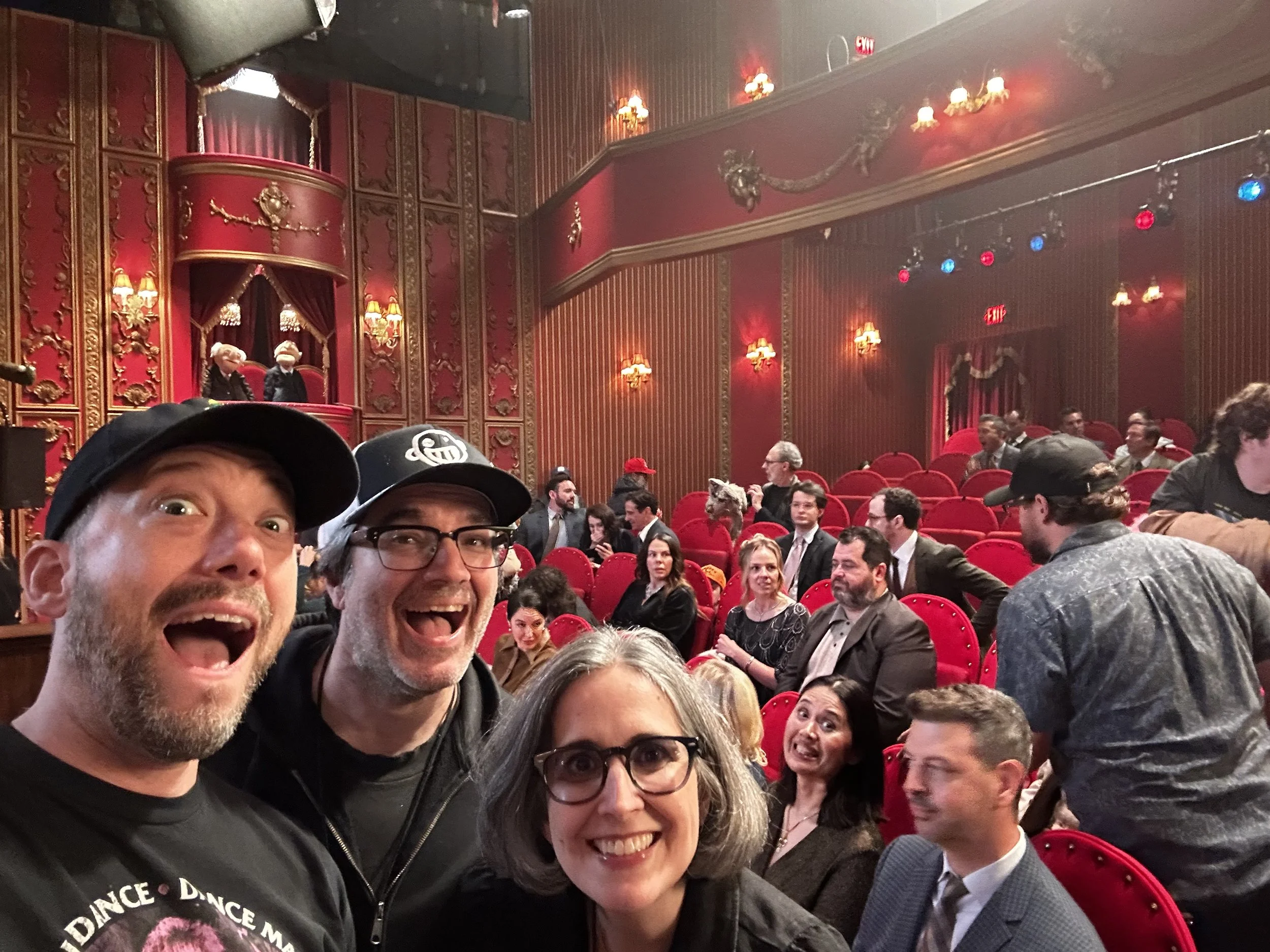 Me and some famous friends working hard.