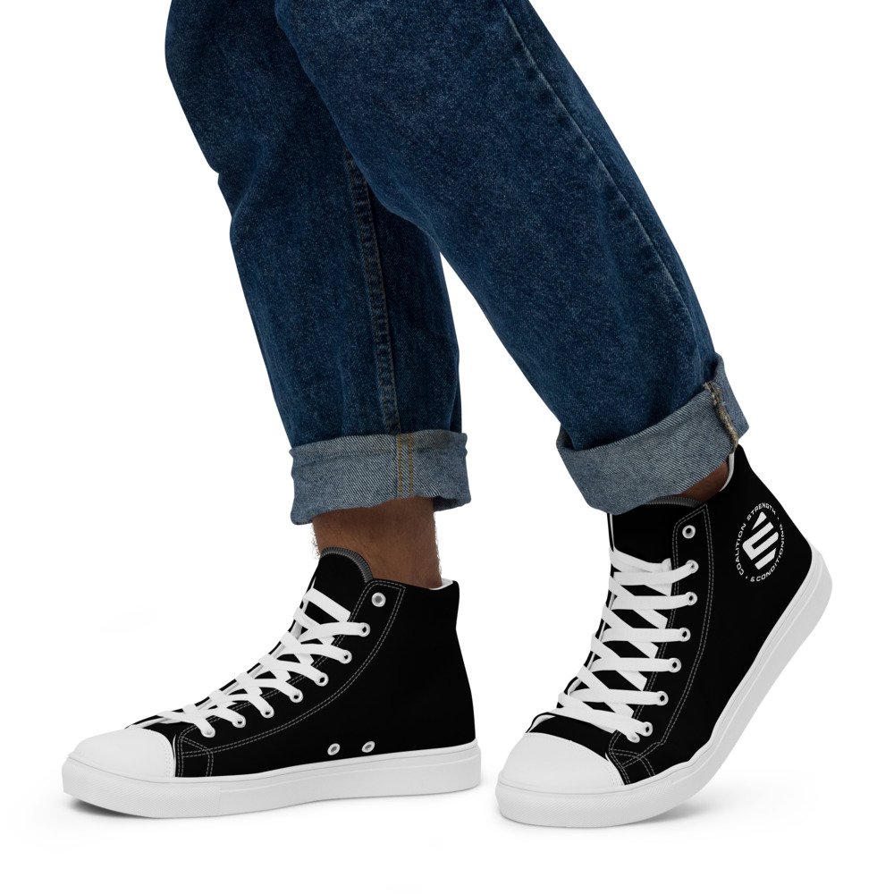 Men's High Top Canvas Shoe Strength Conditioning