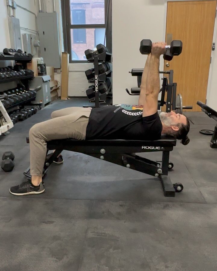 Accessory Work Pt. 1 |

Rolling Tricep Extensions
Focus | Strength/hypertrophy through both short and long head of the triceps 
Cues | Hold a dumbbell in each hand and lie back on a bench with your arms locked out above your chest. Bend your elbows u