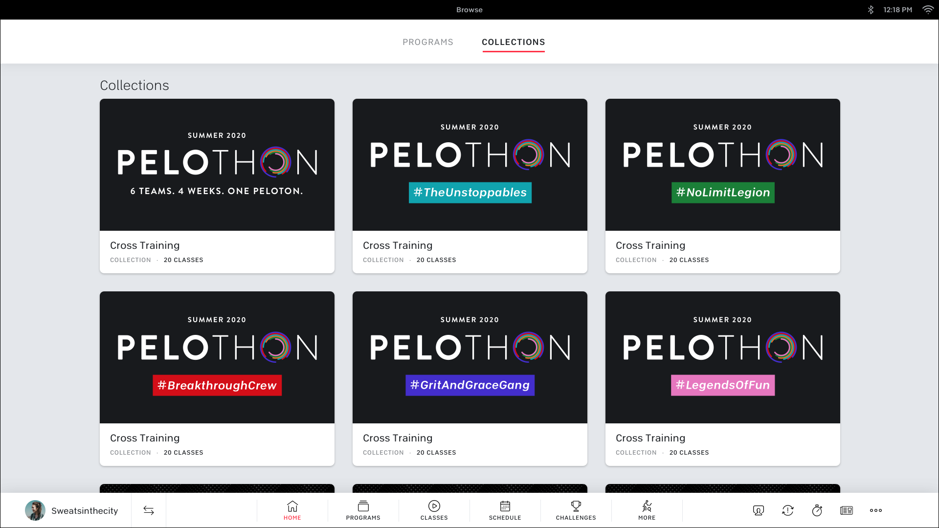 Collection of Classes by Team