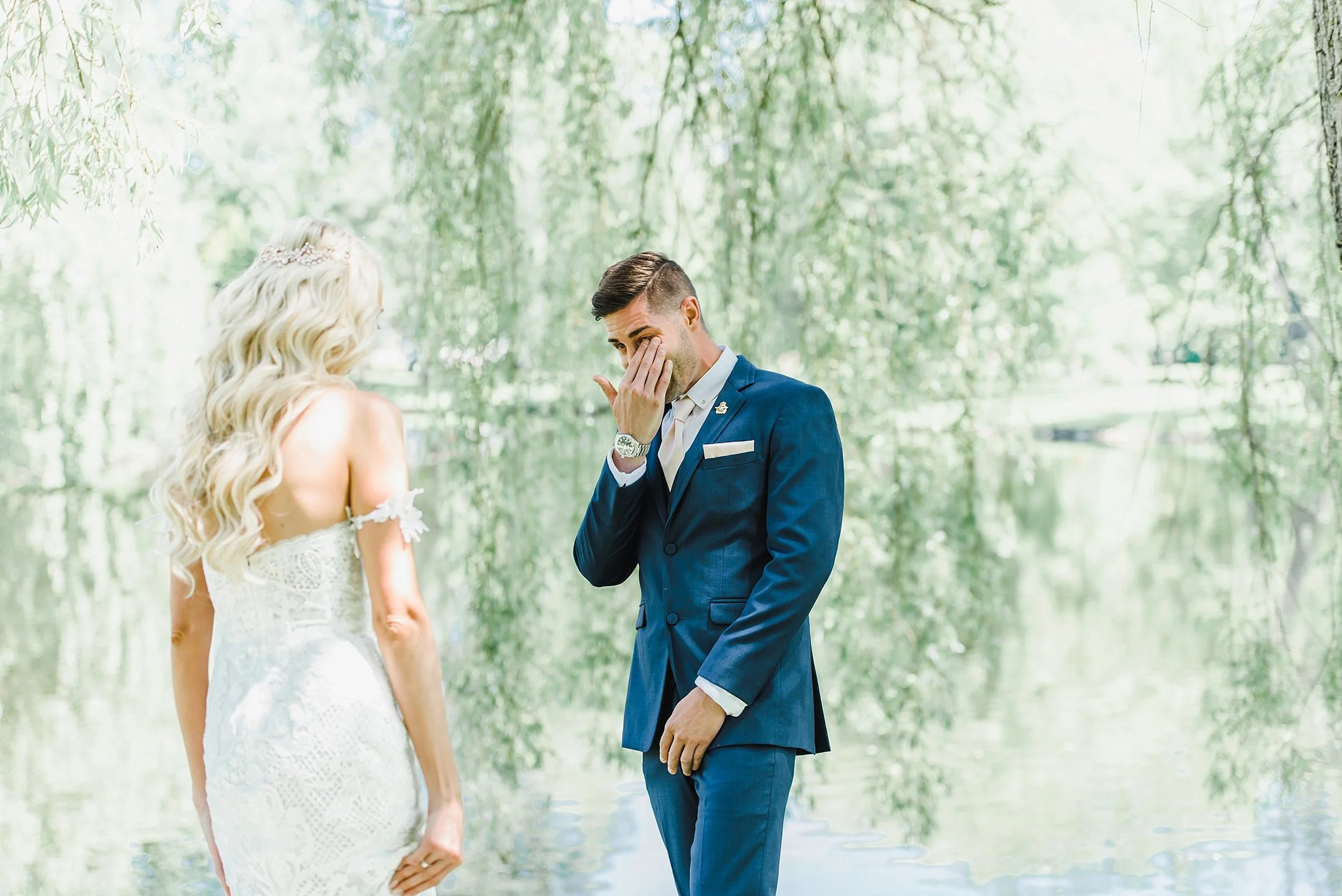 When we first met Chris and Kaylea, Chris told us that he was not the crying type. Lo and behold, the first look got him into tears!