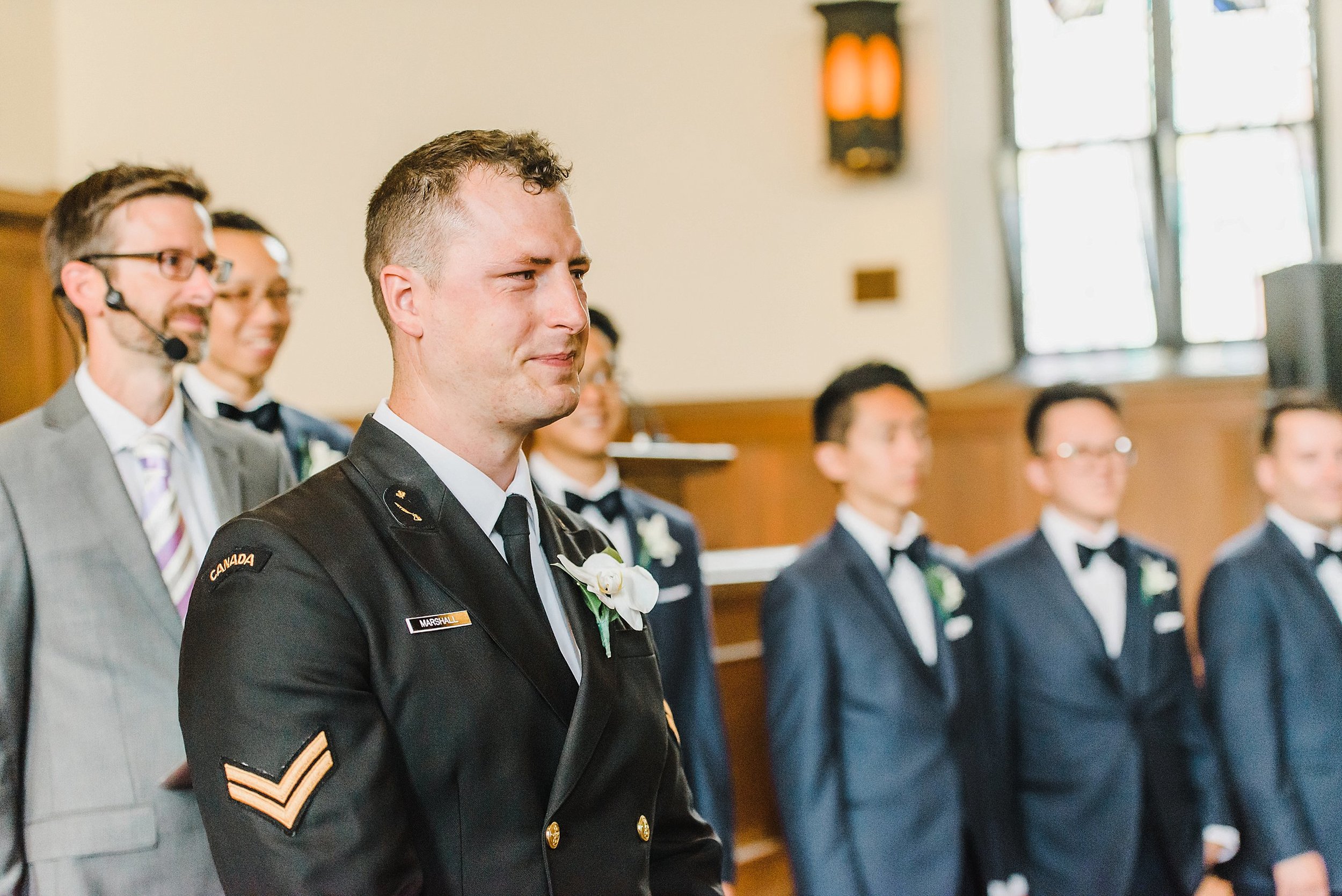  We all teared up at Ryan’s reaction to seeing his bride walking down the aisle! 