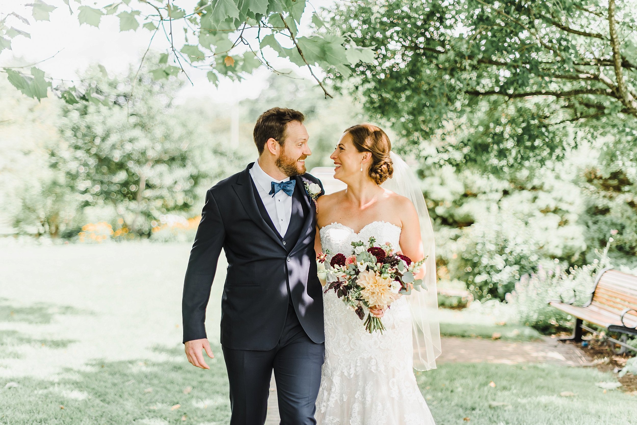  We took advantage of the empty grounds to walk through the gardens and capture some of their bride and groom photos throughout before the ceremony. 