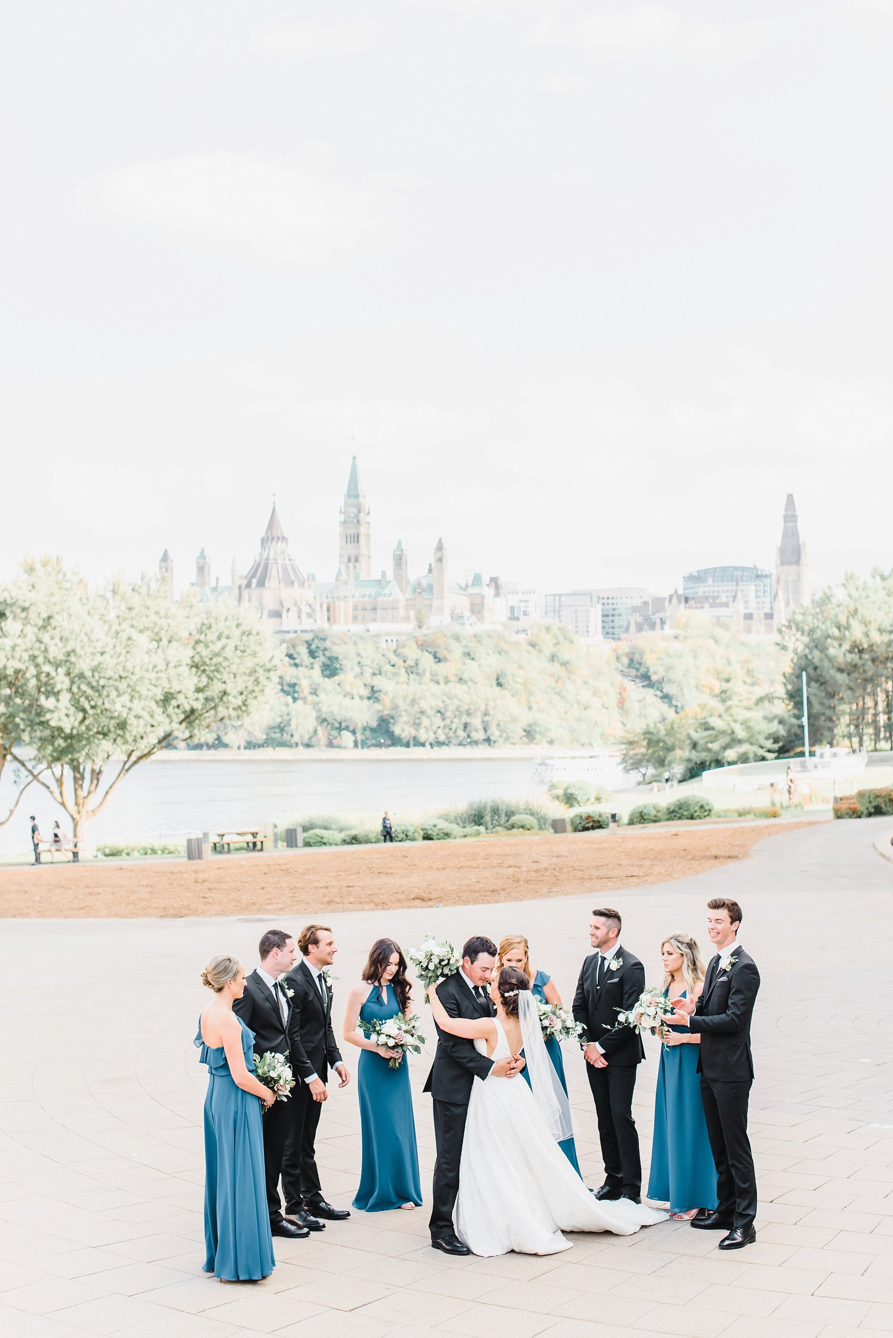  One of my favourite shots of the day! I stood up from a higher elevation to get the bridal party having a blast! 
