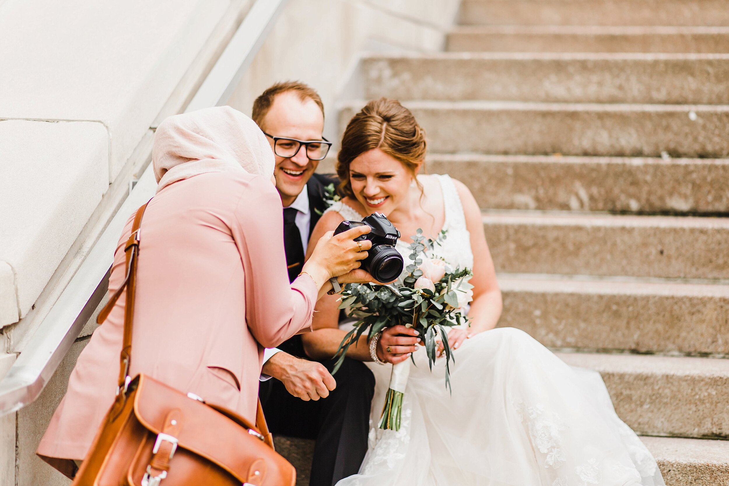  I love seeing my couples’ reactions when I show them a photo or two of themselves on their wedding day! 