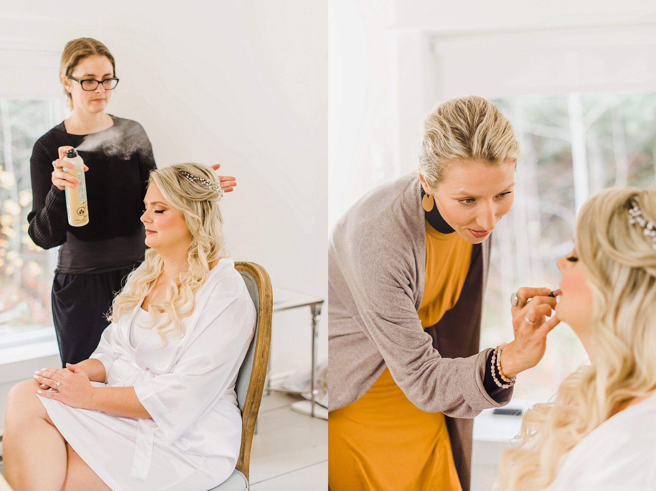  Here’s Kirsty again at Hayley and Owen’s Le Belvedere wedding, doing her thang!  And Klava, one of my all-time favourite makeup artists, also making Hayley look like a queen! 