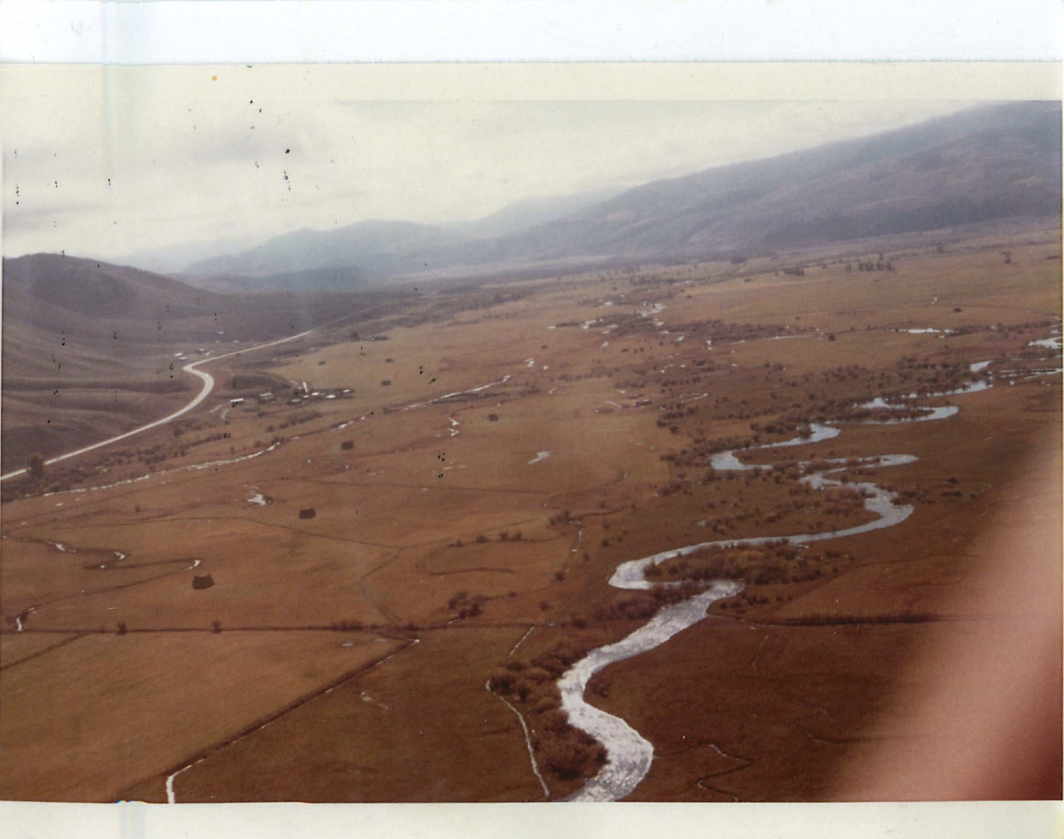 The southern border of the Jackson Hole Hereford Ranch in 1972. Notice there's no Rafter J or Melody Ranch subdivisions. 