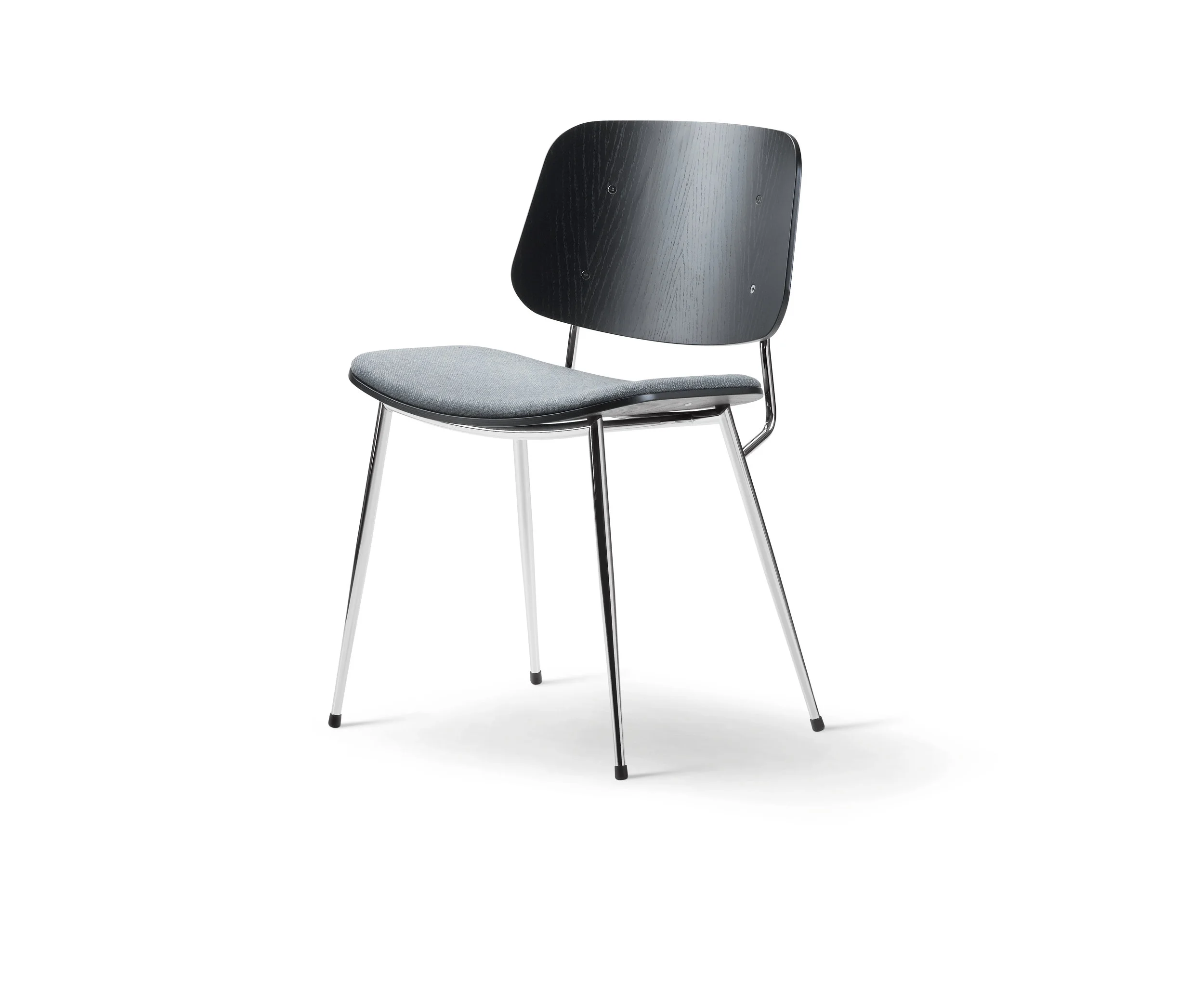 Fredericia_Børge Mogensen_3061 Chair_Black Lacquered_Chrome Legs_sunnivaxxx_Side_FAIR.jpg