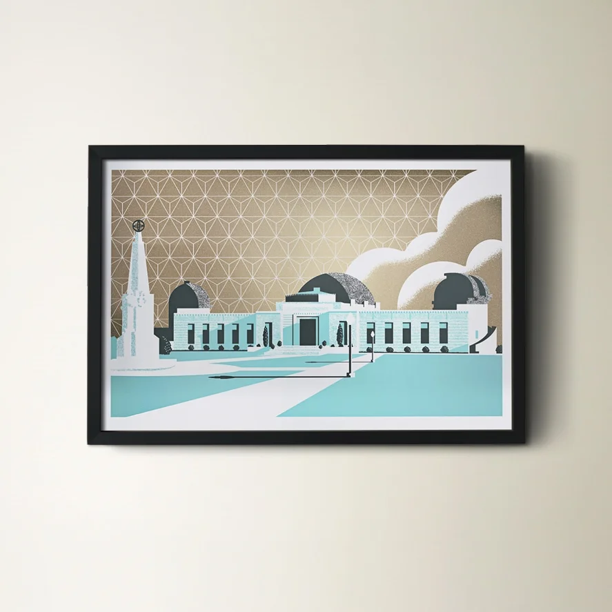 Griffith Observatory and Planetarium from The Municipal Prints Company