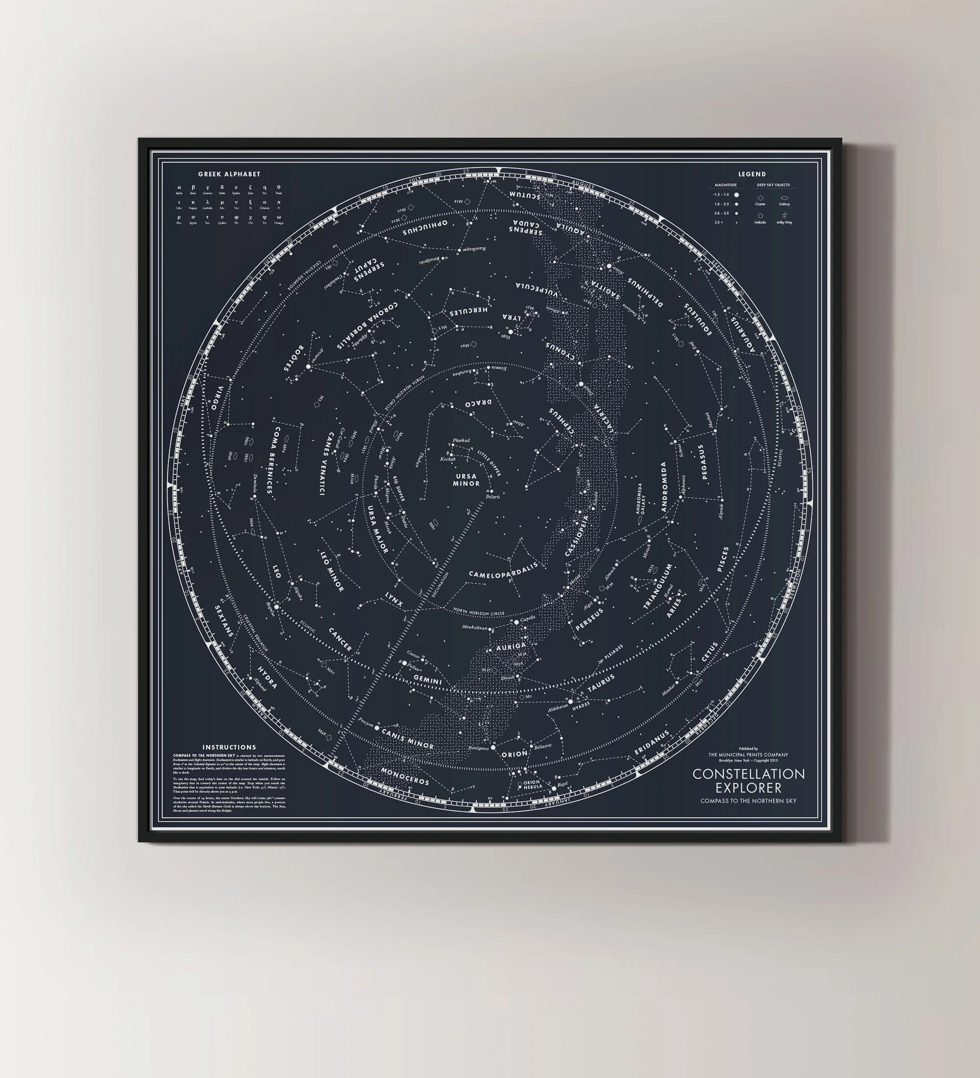 Constellation Chart Navy