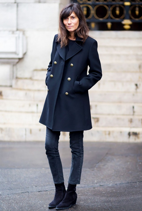 loving the denim combo and APC demi-lune bag  Fashion, Jeans street style,  Casual outfits