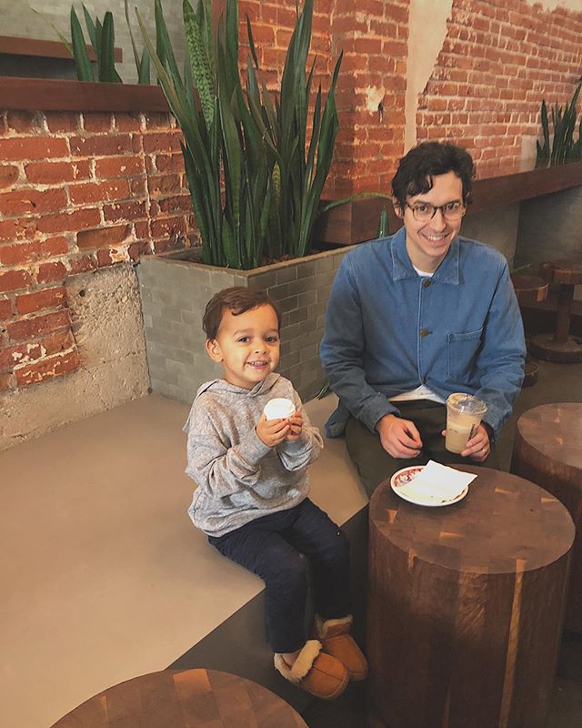 My OG&rsquo;s @andrewchambliss and Artie Cham. Please note that Artie is really into his babycino ☕️
