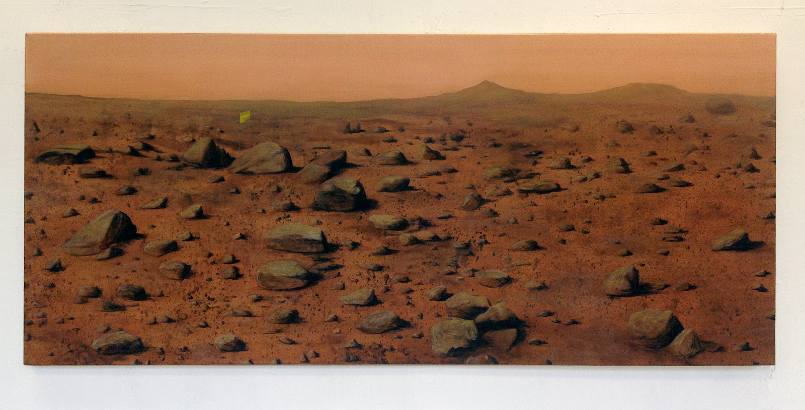   Conquest (Mars),  2012 Oil on canvas 32 x 72 inches 