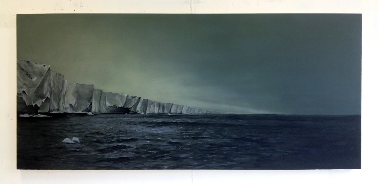Conquest (Ice Shelf), 2012 Oil on canvas 32 x 72 inches