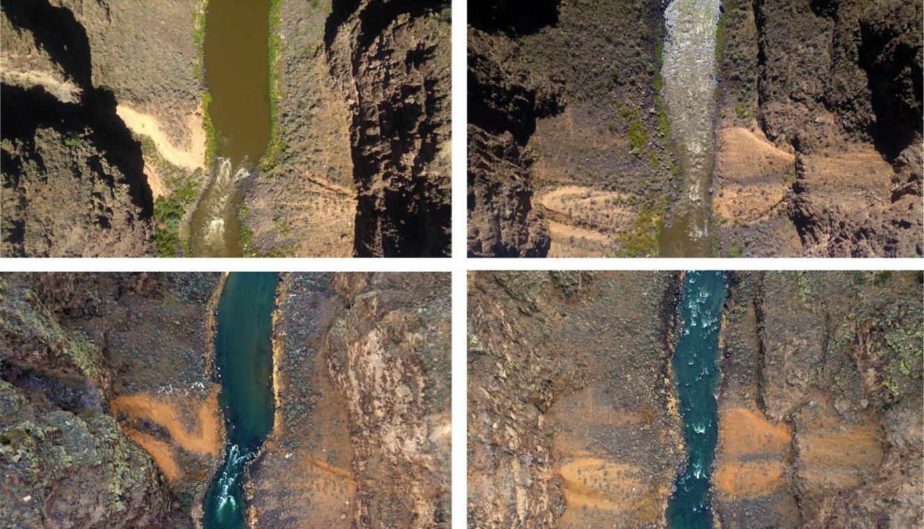   600 Feet (Rio Grande Gorge Bridge [September/January) , 2014 Digital inkjet prints 13 x 19 inches each 