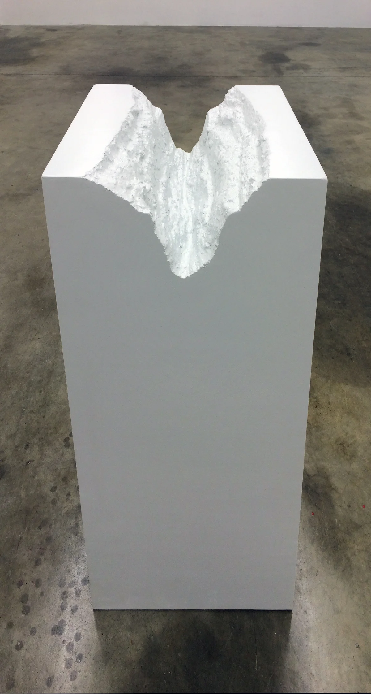 Rio Grande Gorge (Pedestal) , 2014 MDF, Urethane, Silicone, and enamel 43 x 20 x 20 inches