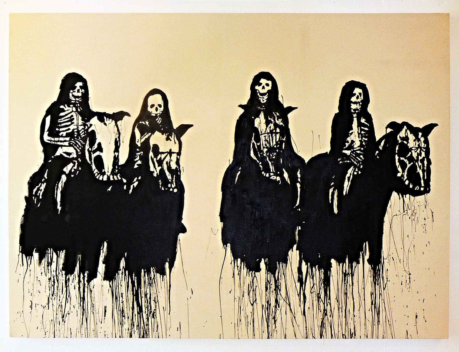   Four Horsemen,  2010 Oil on canvas 72 x 96 inches 