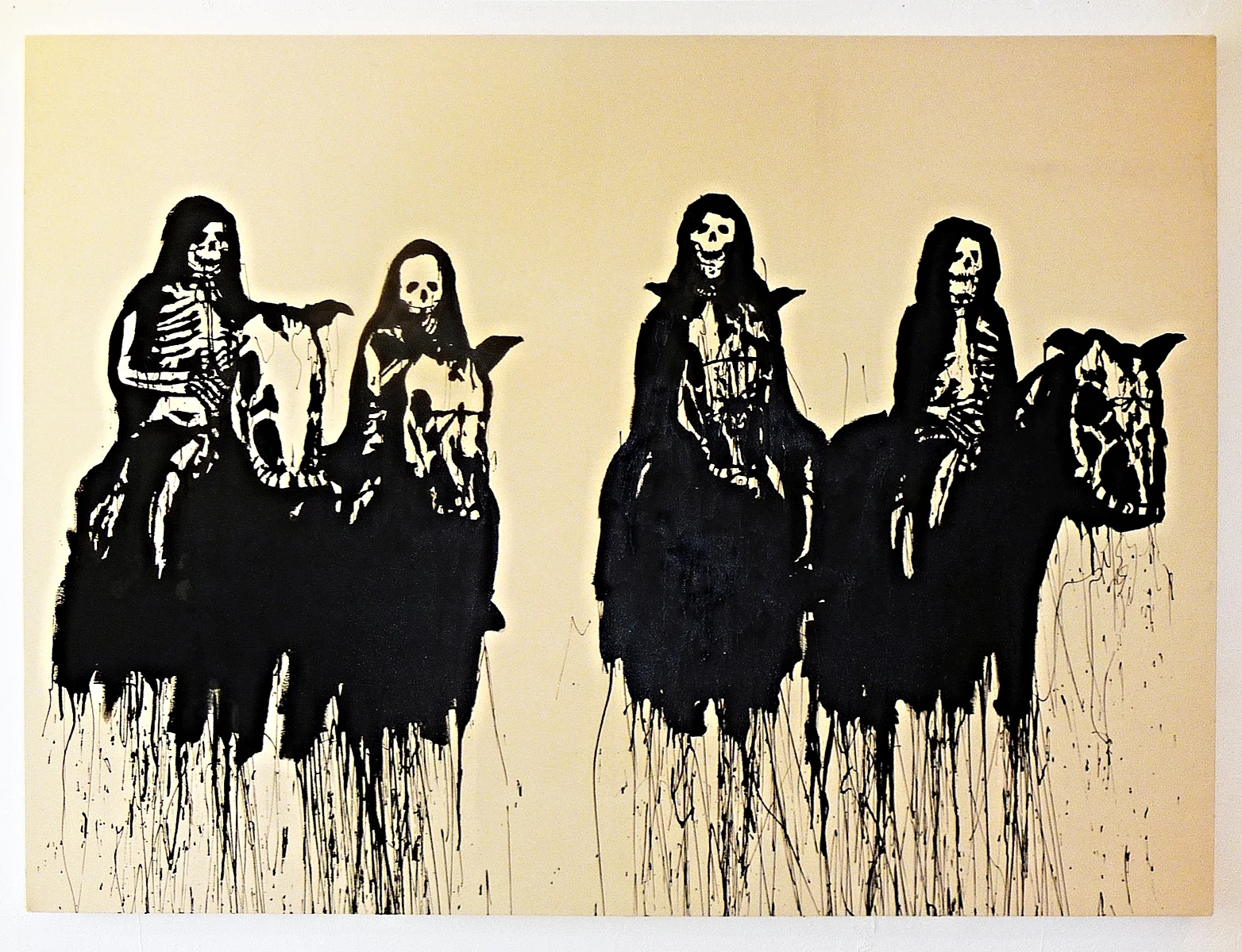 Four Horsemen, 2010 Oil on canvas 72 x 96 inches