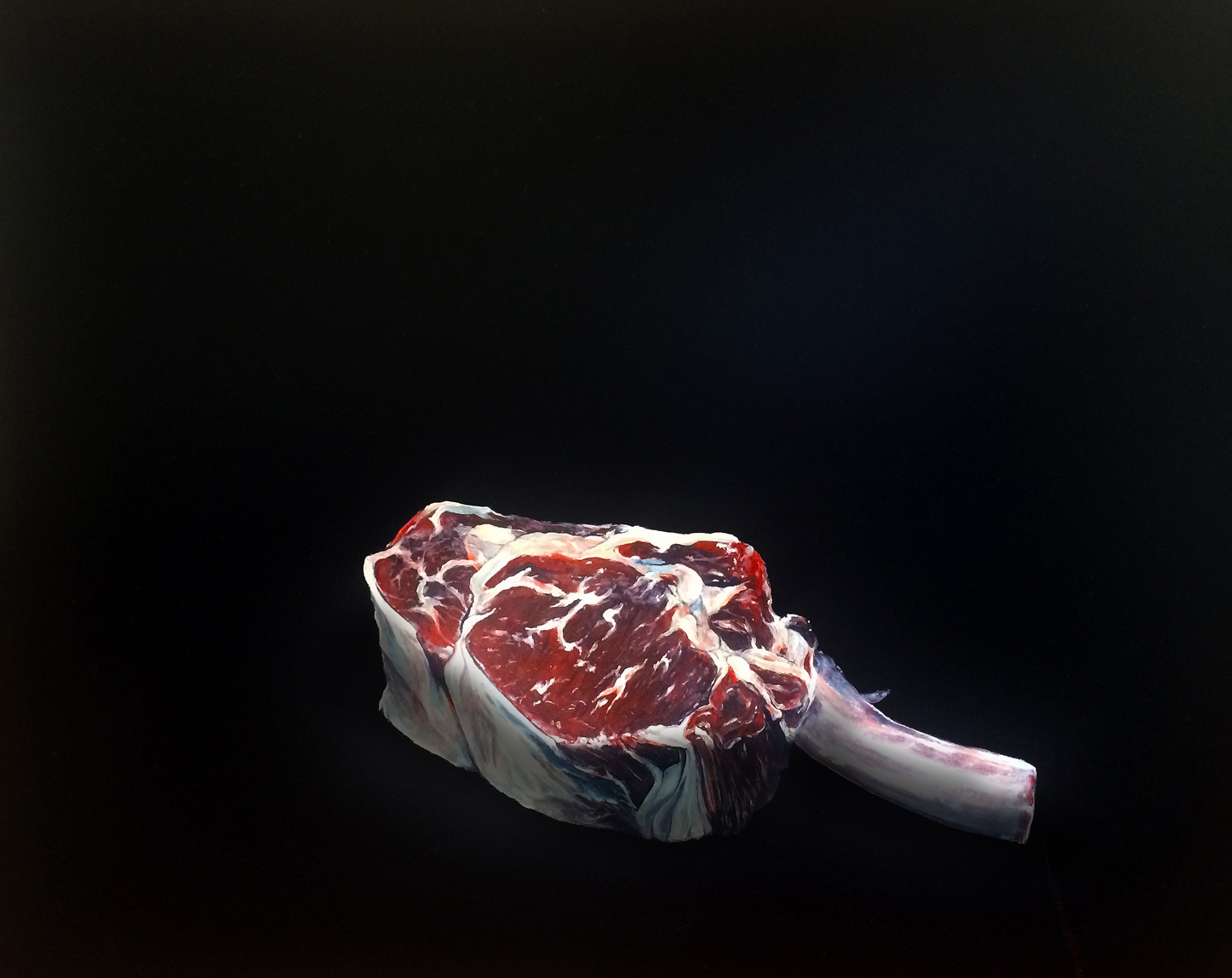 Cow (Bone-in Ribeye), 2015 Oil on panel 16 x 20 inches