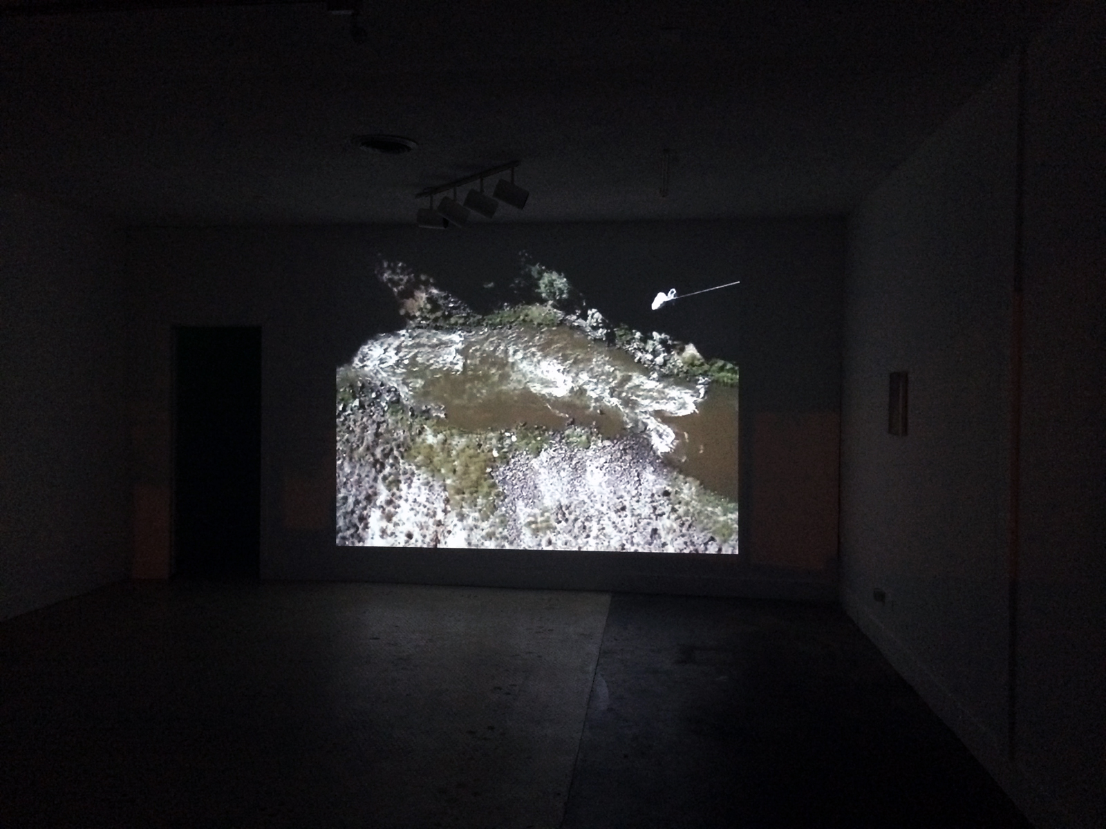   600 Feet (Rio Grande Gorge Bridge) , 2013 Video, 27 minute loop Installation view 