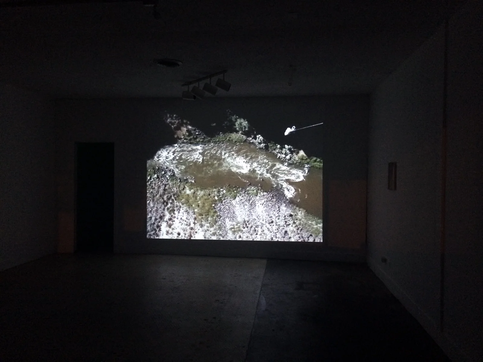 600 Feet (Rio Grande Gorge Bridge) , 2013 Video, 27 minute loop Installation view