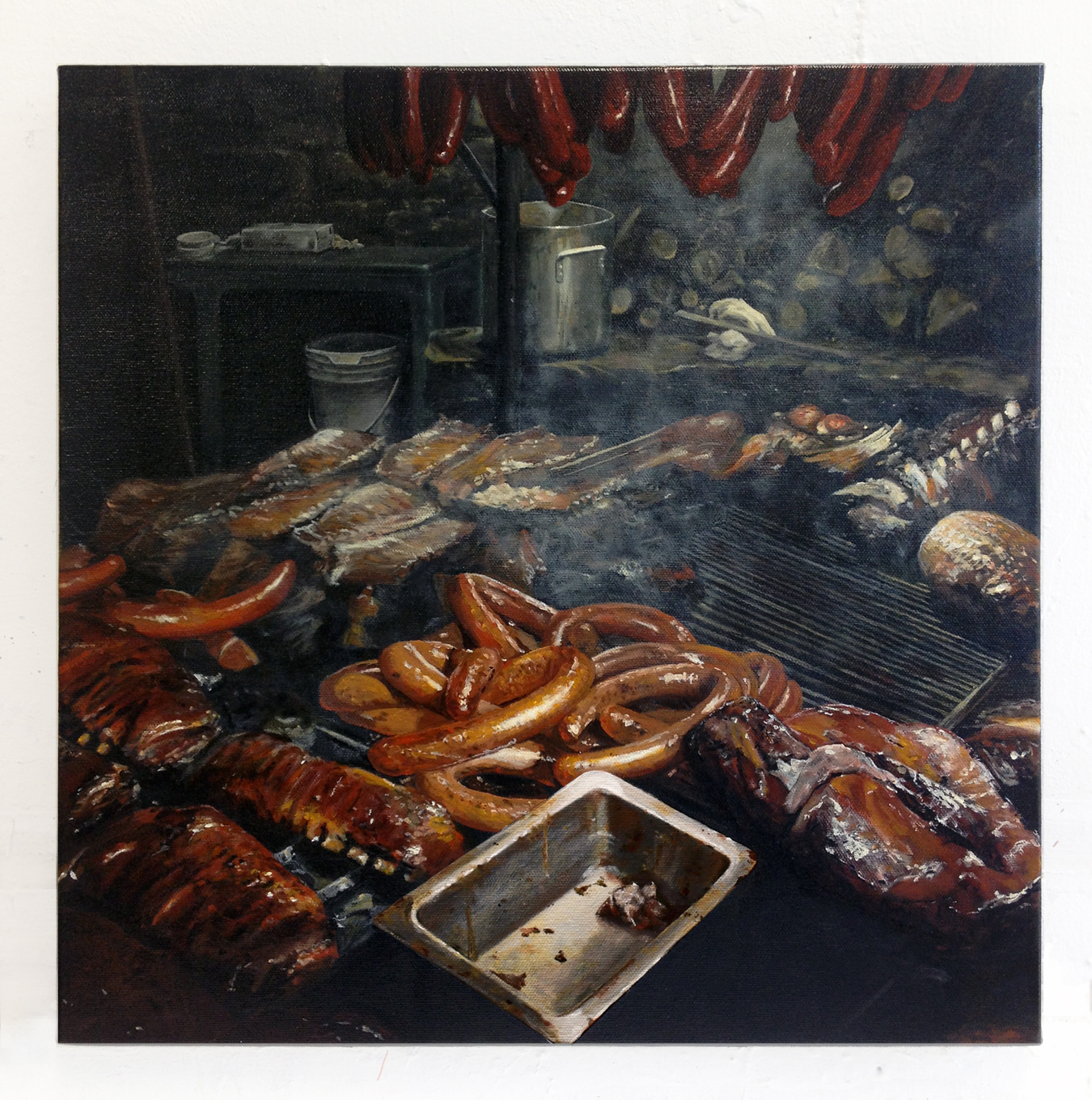    Salt Lick,  2013   Oil on canvas   16 x 16 inches  