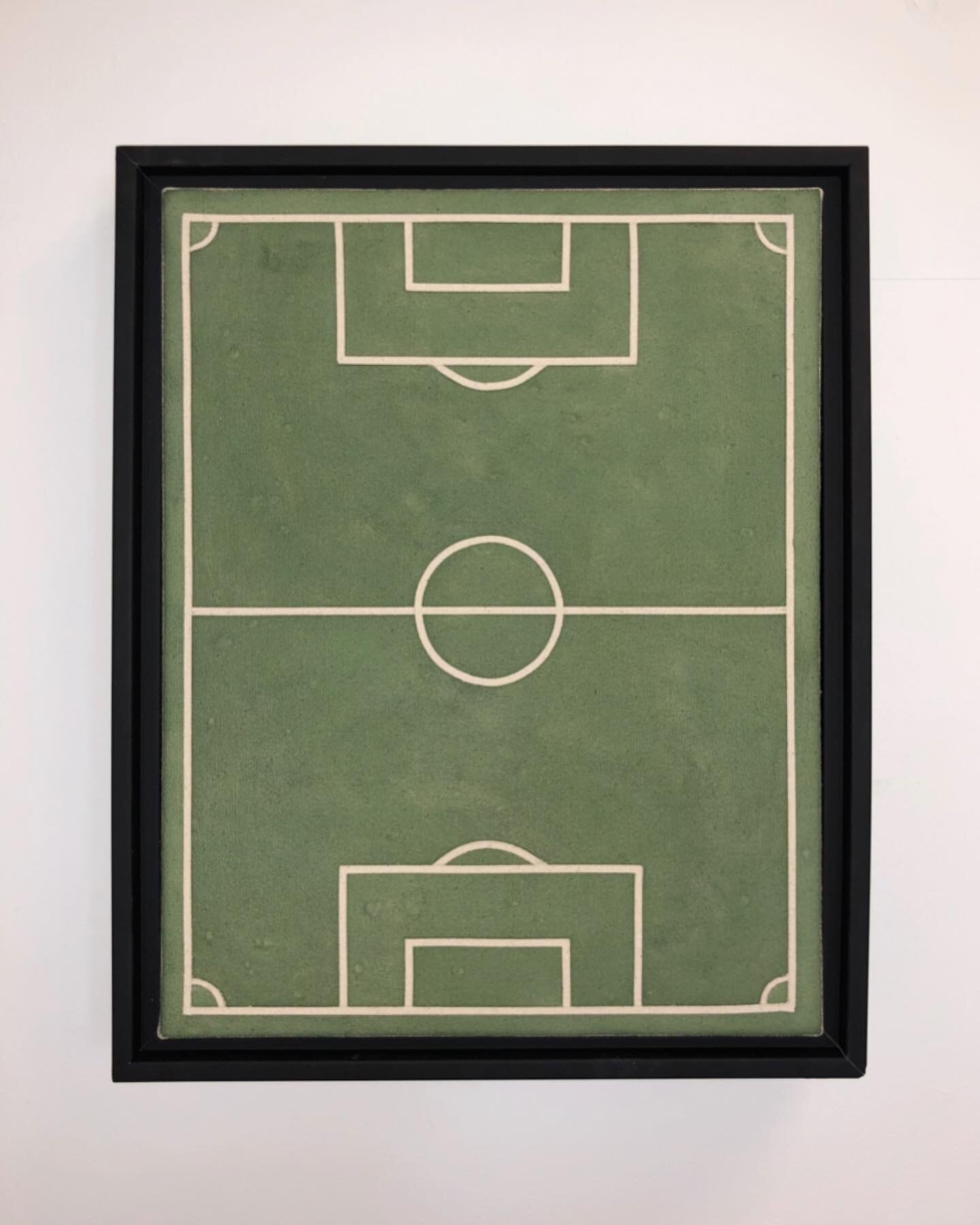   The Beautiful Game (for Dad) (and Raoul de Keyser) , 2020 Acrylic stain on canvas 11 x 14 inches (28cm x 35cm) 