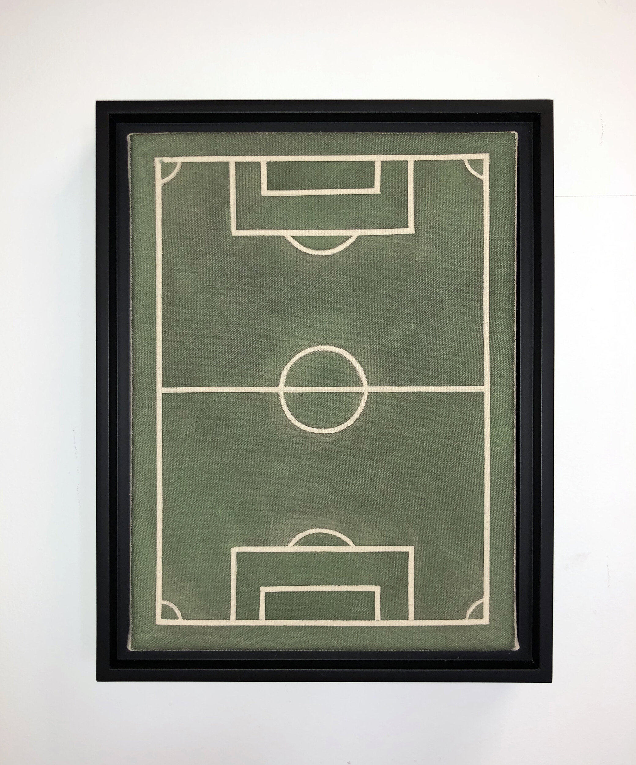   The Beautiful Game (for Dad) (and Raoul de Keyser) , 2020 Acrylic stain on canvas 9 x 12 inches (23cm x 30cm) 