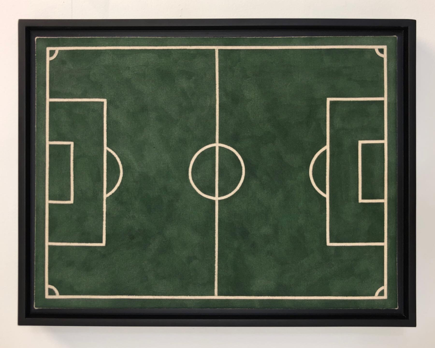   The Beautiful Game (for Dad) (and Raoul de Keyser),  2020 Acrylic stain on canvas 12 x 16 inches (30cm x 40cm) 